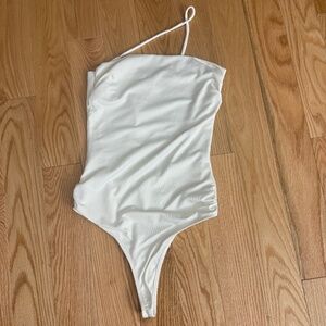 White Halter Top Bodysuit